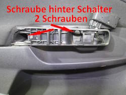 Schraube hinter Schalter